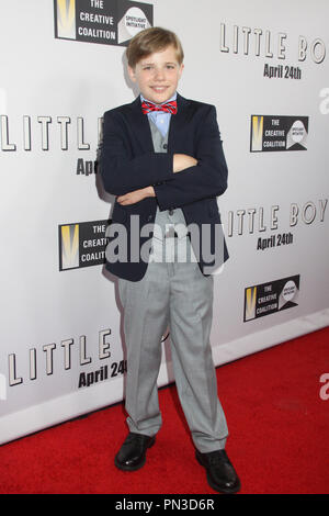 Jakob Salvati  04/14/2015 'Little Boy' Premiere held at the Regal Cinemas L.A. LIVE Stadium 14 in Los Angeles, CA Photo by Kazuki Hirata Stock Photo