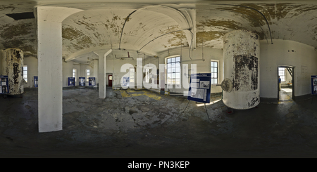 360 degree panoramic view of Point Abino Lighthouse Interior