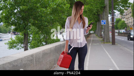 Find Nearest Gas Station >> Woman With Plastic Jerrycan Using Phone To Find Nearest Gas Find Nearest Gas Station >> Woman With Plastic Jerrycan Using Phone To Find Nearest Gas