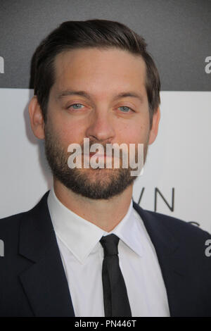 Tobey Maguire  09/08/2015 The Los Angeles Premiere of 'Pawn Sacrifice' held at Harmony Gold in Los Angeles, CA Photo by Izumi Hasegawa / HNW / PictureLux Stock Photo