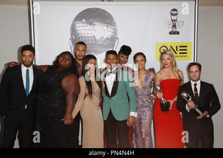 Jussie Smollett, Gabourey Sidibe, Trai Byers, Taraji P. Henson, Bryshere Y. Gray, Grace Gealey, Kaitlin Doubleday  02/05/2016 47th NAACP Image Awards held at Pasadena Civic Auditorium in Pasadena, CA Photo by Kazuki Hirata / HNW / PictureLux Stock Photo