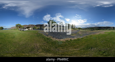 360 degree panoramic view of Vic Meyers Golf Course, Sun Lakes Resort, Grant Co. Washington State, USA