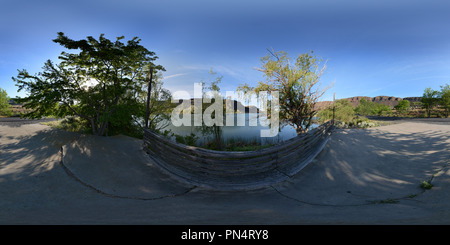 360 degree panoramic view of Park Lake, Sun Lakes-Dry Falls State Park, Washington State, USA