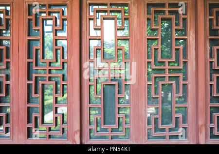 Wooden Chinese style window , Ancient Chinese window, located in