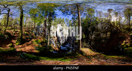 360 degree panoramic view of Samarske stijene, južna skupina (Pack-saddle rocks, south group) - 1