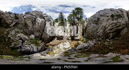 360 degree panoramic view of Samarske stijene, južna skupina (Pack-saddle rocks, south group) - 4