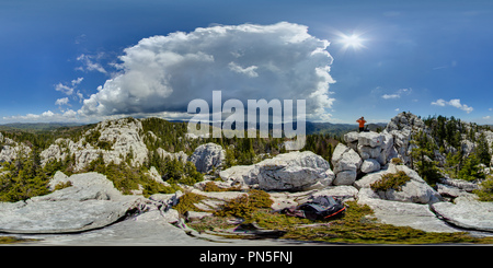 360 degree panoramic view of Samarske stijene, južna skupina (Pack-saddle rocks, south group) - 5