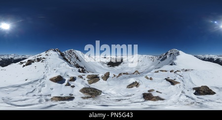 360 degree panoramic view of Parnassus/Bard saddle