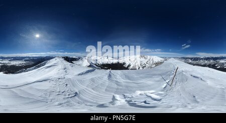 360 degree panoramic view of Buffalo Mountain (12777'/3894m) summit