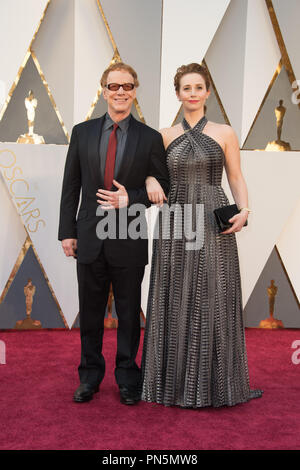 Danny Elfman and guest arrive at The 88th Oscars® at the Dolby® Theatre in Hollywood, CA on Sunday, February 28, 2016.   File Reference # 32854 357THA  For Editorial Use Only -  All Rights Reserved