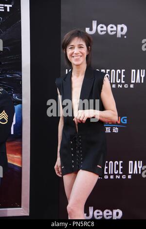 Charlotte Gainsbourg  06/20/2016 The Red Carpet Screening of 'Independence Day: Resurgence' held at the TCL Chinese Theatre in Hollywood, CA Photo  by Izumi Hasegawa / HNW / PictureLux Stock Photo