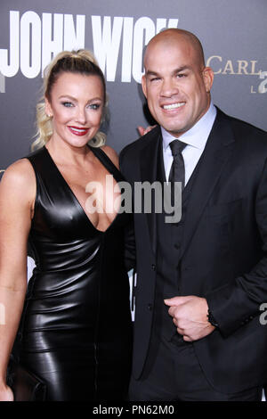 Amber Nichole Miller, Tito Ortiz  01/30/2017 The Los Angeles Premiere of 'John Wick: Chapter 2' held at the ArcLight Hollywood in Los Angeles, CA Photo by Izumi Hasegawa / HNW / PictureLux Stock Photo