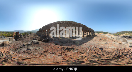 360 degree panoramic view of Historical French Miners Buildings / Balya District