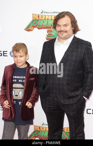 Hollywood, California, USA 9th December 2019 Actor Jack Black and son  Samuel Jason Black attend Sony Pictures Presents The World Premiere of  'Jumanji: The Next Level' on December 9, 2019 at TCL