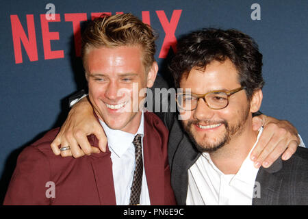 Wagner Moura and Boyd Holbrook attend Netflix's Narcos Q&A Screening at  Paramount Studios on May 11, 2016 in Los Angeles, California, USA Stock  Photo - Alamy