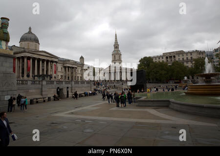 London,UK,20th September 2018,Windy with cloudy skies over Central London. The weather forecast is for it to remain breezy for the next couple of days©Keith Larby/Alamy Live News Stock Photo