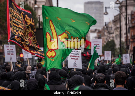 London, UK. 20th Septmber 2018. Ashura Day march - British Muslims ...