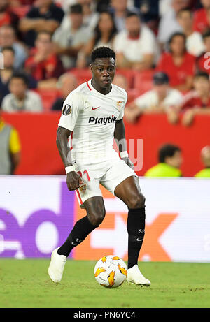 SEPTEMBER 20: Quincy Promes of SEVILLA FC action in party belonging to phase of groups of UEFA; Europa League; (Group J); facing to the Sevilla FC v Standard of Liège; stadium Ramon Sanchez Pizjuan; 20th September; 2018; foto:Cristobal Duenas/Cordon Press Stock Photo