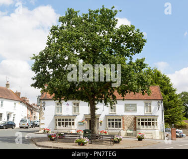 The Bell pub and restaurant, Ramsbury, Wiltshire, England, UK Stock Photo