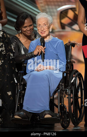 Katherine Johnson presents on stage during the live ABC Telecast of The 89th Oscars® at the Dolby® Theatre in Hollywood, CA on Sunday, February 26, 2017.  File Reference # 33242 306THA  For Editorial Use Only -  All Rights Reserved Stock Photo