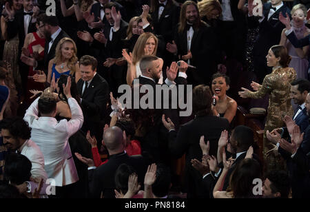 Justin Timberlake performs during The 89th Oscars® at the Dolby® Theatre in Hollywood, CA on Sunday, February 26, 2017.  File Reference # 33242 363THA  For Editorial Use Only -  All Rights Reserved Stock Photo