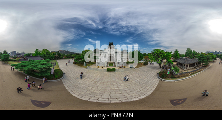 360 degree panoramic view of Gyeongbokgung Palace Seoul South Korea I