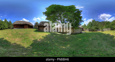 360 degree panoramic view of The Museum of the Kielce Region Countryside and the Ethnographic Park in Tokarnia (080)