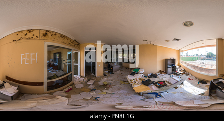 360 degree panoramic view of Lost Places, Hotel Stella Canaris, Office, Morro Jable