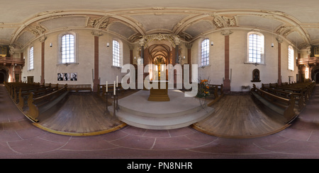360 degree panoramic view of Dominican Abbey Church St. Paulus Worms, Sanctuary, 2017-02