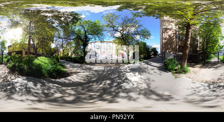 360 degree panoramic view of Old stadium entrese, TSU