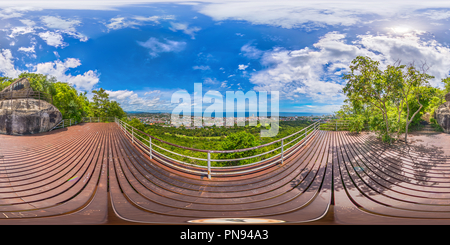 360 degree panoramic view of Khao Hin Lek Fai