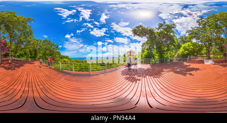 360 degree panoramic view of Khao Hin Lek Fai