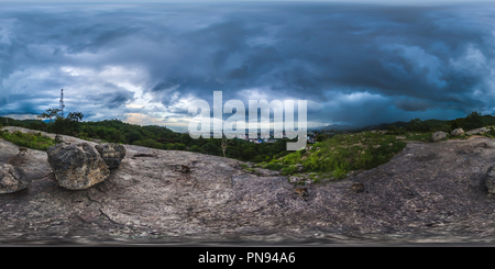 360 degree panoramic view of Khao Hin Lek Fai