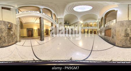 360 degree panoramic view of LMU München Lichthof