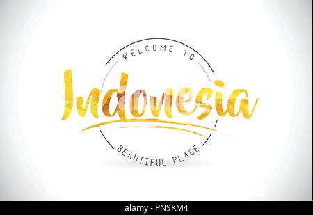 Download Indonesia Welcome To Creative Text Handwritten Font With Purple Pink Colors Design Vector Illustration Stock Vector Image Art Alamy SVG Cut Files