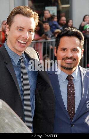 Dax Shepard, Michael Pena at the Premiere of Warner Bros' 'CHIPS' held at the TCL Chinese Theater in Hollywood, CA, March 20, 2017. Photo by Joseph Martinez / PictureLux Stock Photo