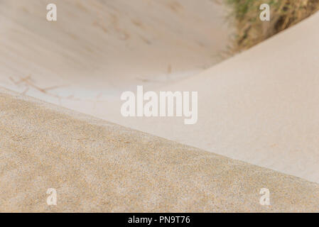 beach sand dunes on Eoropie beach in Ness surrounding, north of isle of Lewis, Scotland Stock Photo