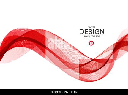 Abstract colorful vector background, color wave for design brochure, website, flyer. Stock Vector