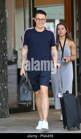 Bobby Norris and Lorraine Chase outside ITV Studios  Featuring: Bobby Norris Where: London, United Kingdom When: 20 Aug 2018 Credit: Rocky/WENN.com Stock Photo