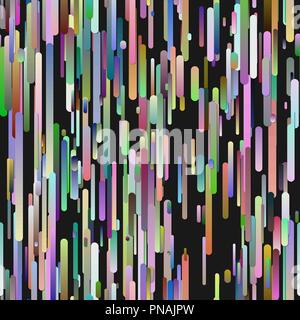 Colorful modern gradient background with vertical rounded stripe pattern Stock Vector