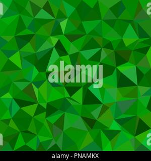 Green irregular triangle tiled background - vector illustration from low-poly triangles Stock Vector