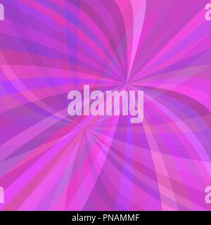 Purple abstract curved ray burst background - vector illustration Stock Vector