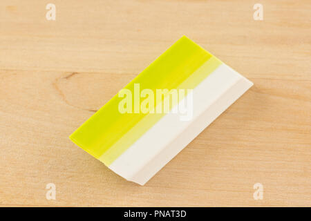 two tone rubber wash close up on neat background Stock Photo