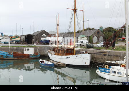 Port Penrhyn Commercial Docks, Banger Wales Stock Photo