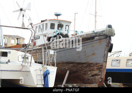 Port Penrhyn Commercial Docks, Banger Wales Stock Photo