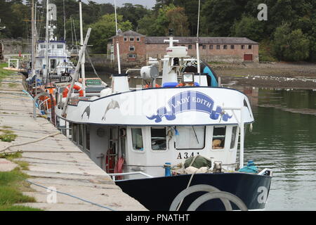 Port Penrhyn Commercial Docks, Banger Wales Stock Photo