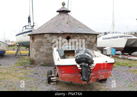 Port Penrhyn Commercial Docks, Banger Wales Stock Photo