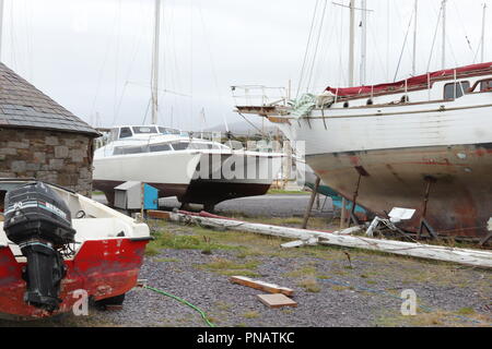 Port Penrhyn Commercial Docks, Banger Wales Stock Photo