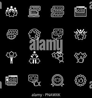 Simple Set of Testimonials Related Icons Stock Vector