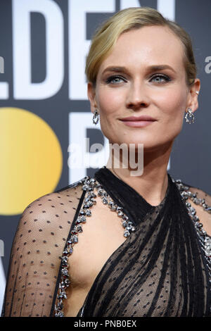 Diane Kruger arrives at the 75th Annual Golden Globe Awards at the Beverly Hilton in Beverly Hills, CA on Sunday, January 7, 2018. Stock Photo
